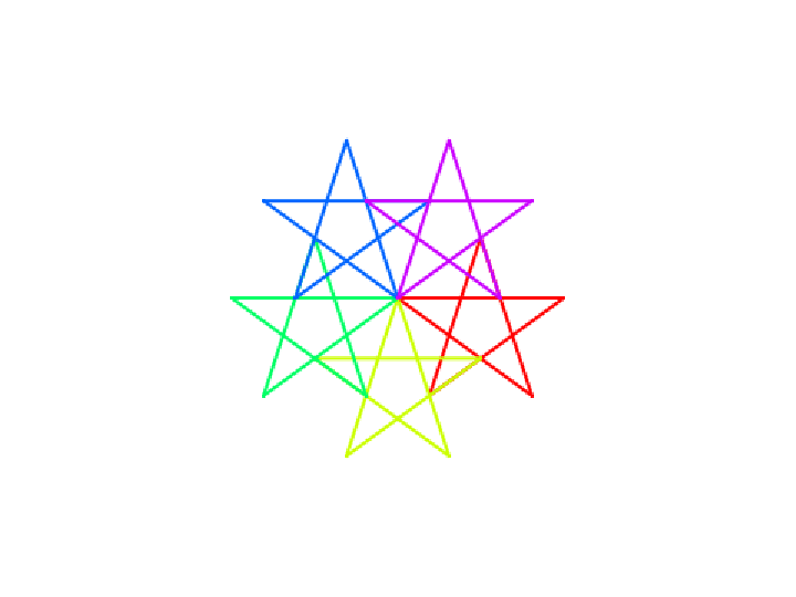 绘制五星徽章