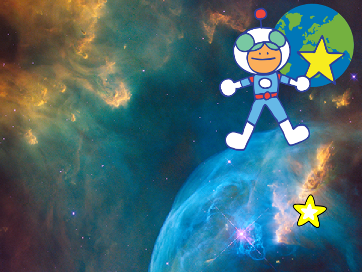 宇航员太空漫游