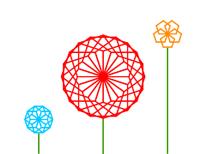 绘制美丽花朵